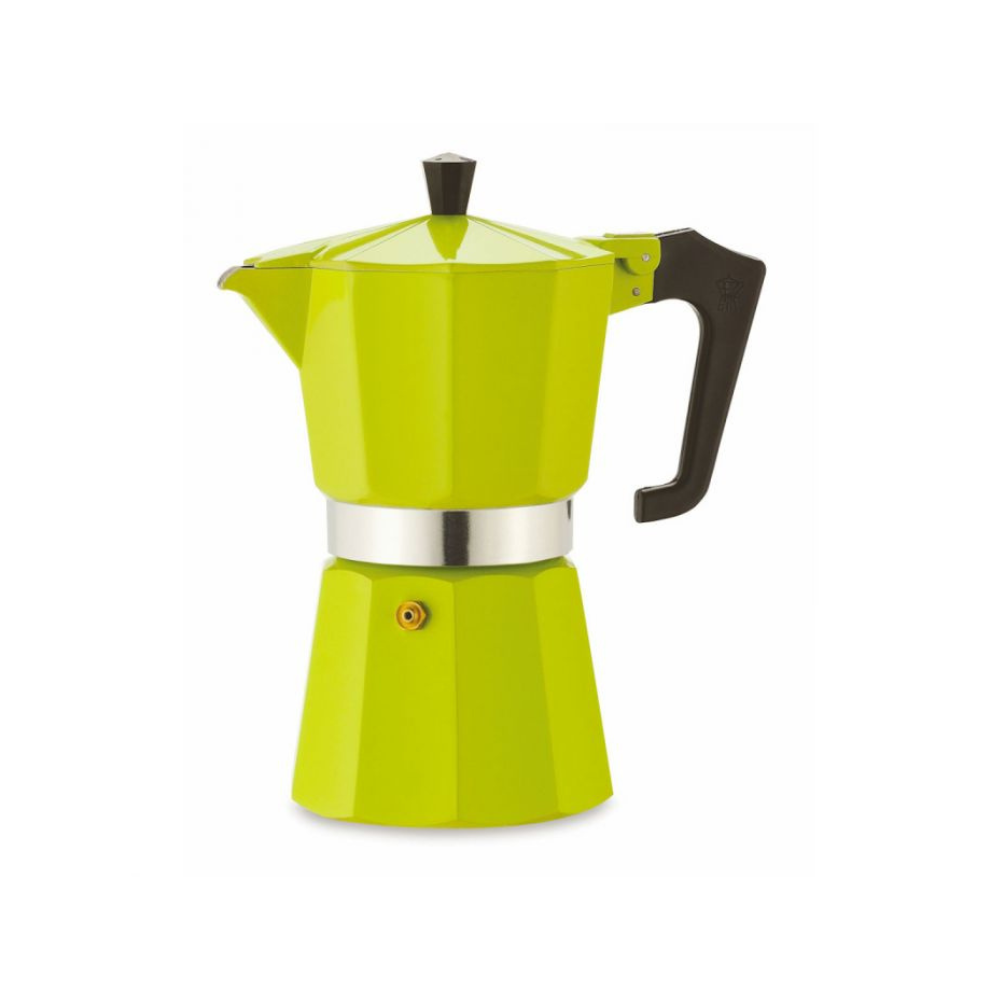 Pezzetti Italexpress Aluminium Moka Pot - 6 cup Green