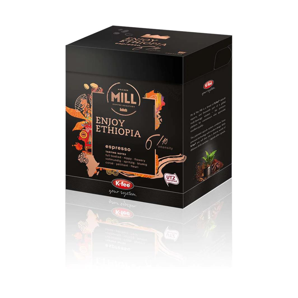 K-Fee Mr & Mrs Mill Coffee Capsules - Enjoy Ethiopia
