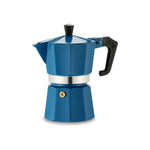 Pezzetti Italexpress Aluminium Moka Pot - 3 cup Teal Blue