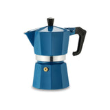 Pezzetti Italexpress Aluminium Moka Pot - 3 cup Teal Blue