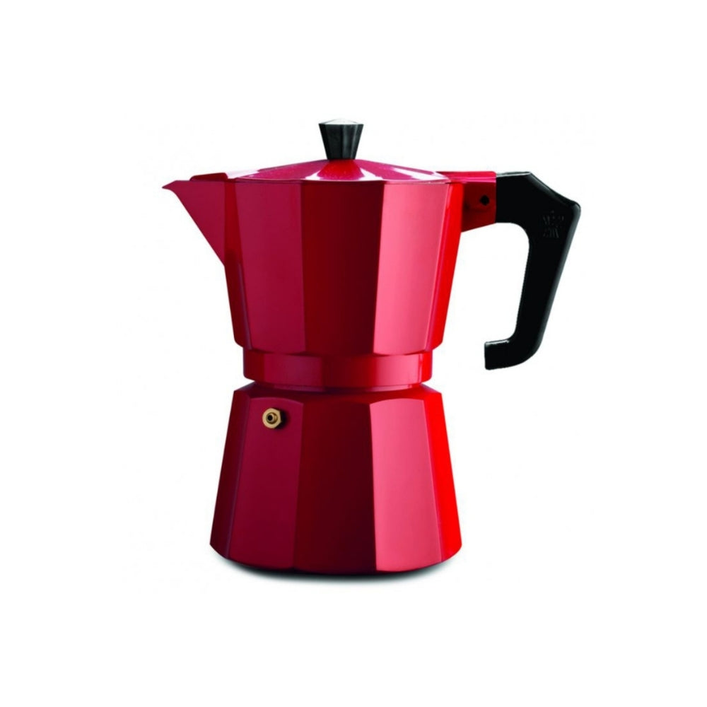 Pezzetti Italexpress Aluminium Moka Pot - 3 cup Red