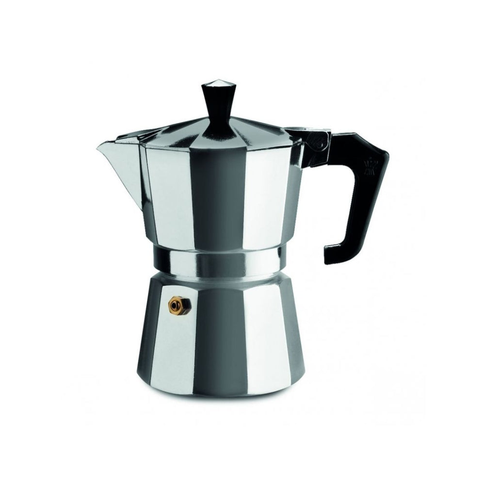 Pezzetti Italexpress Aluminium Moka Pot - 3 cup Silver