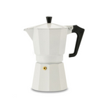 Pezzetti Italexpress Aluminium Moka Pot - 6 cup White