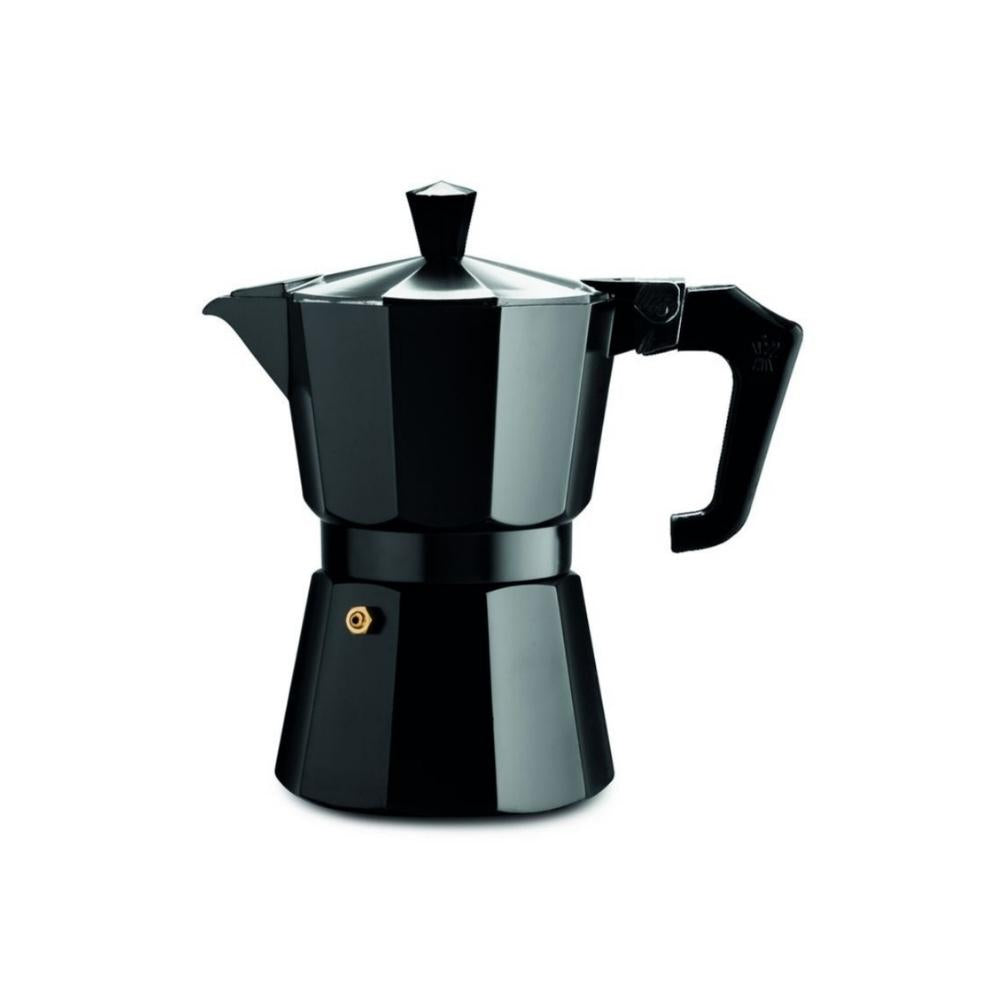 Pezzetti Italexpress Aluminium Moka Pot Black - 3 cup