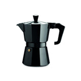 Pezzetti Italexpress Aluminium Moka Pot Black - 3 cup
