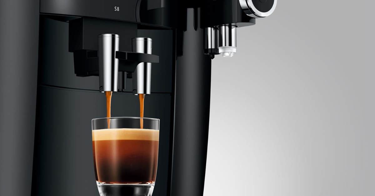 Jura S8 Household Coffee Machine Making Espresso