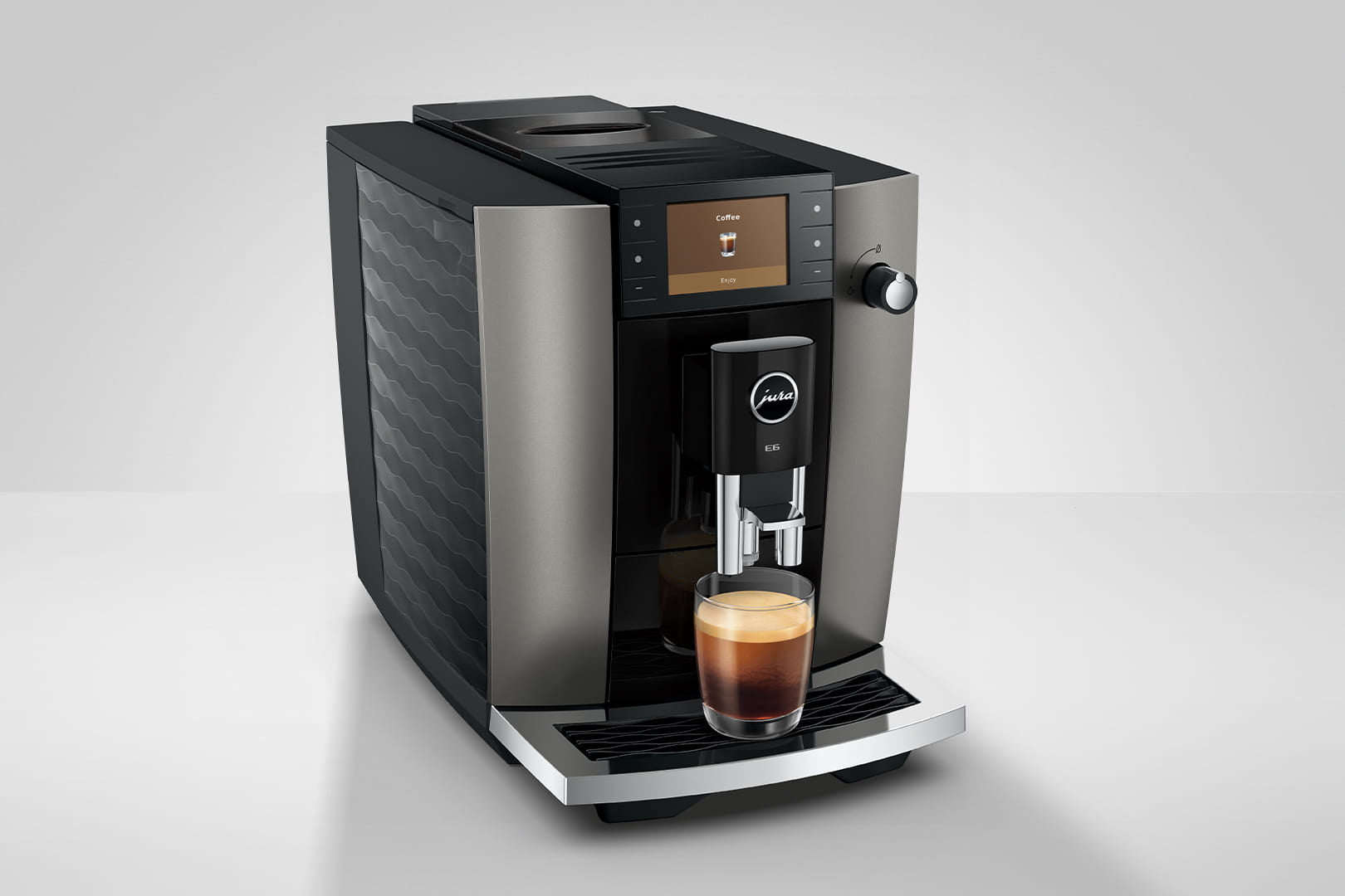 Jura E6 Dark Inox (UKD) Bean-to-Cup Coffee Machine