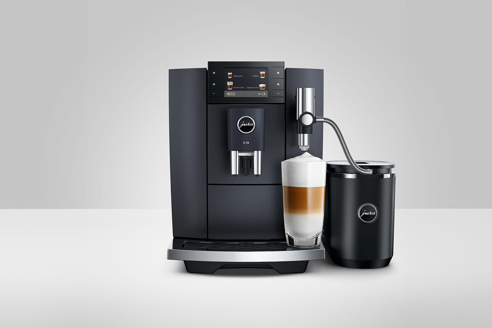 Jura E8 Cosmic Black (INTD) Bean-to-Cup Coffee Machine