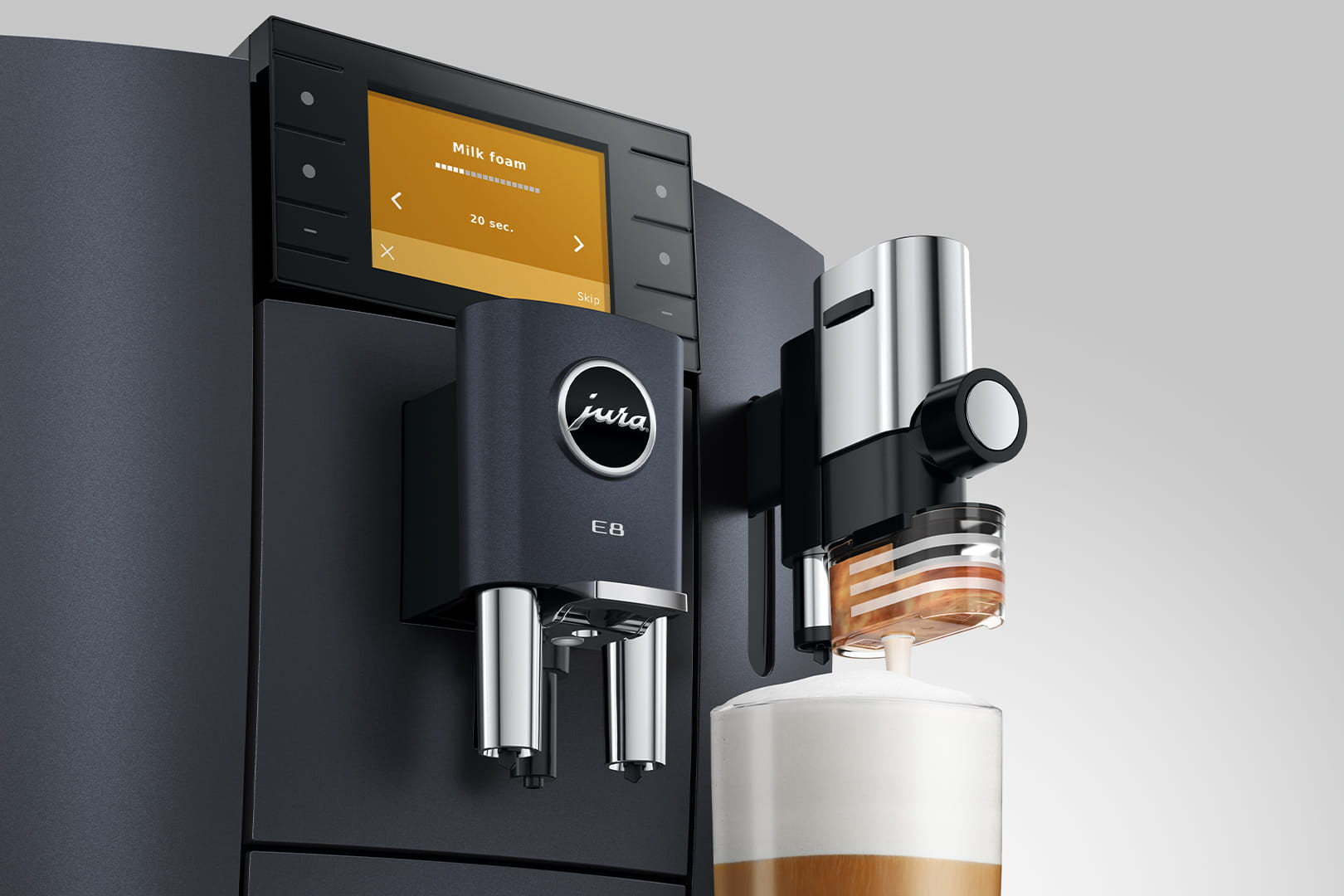 Jura E8 Cosmic Black (INTD) Bean-to-Cup Coffee Machine