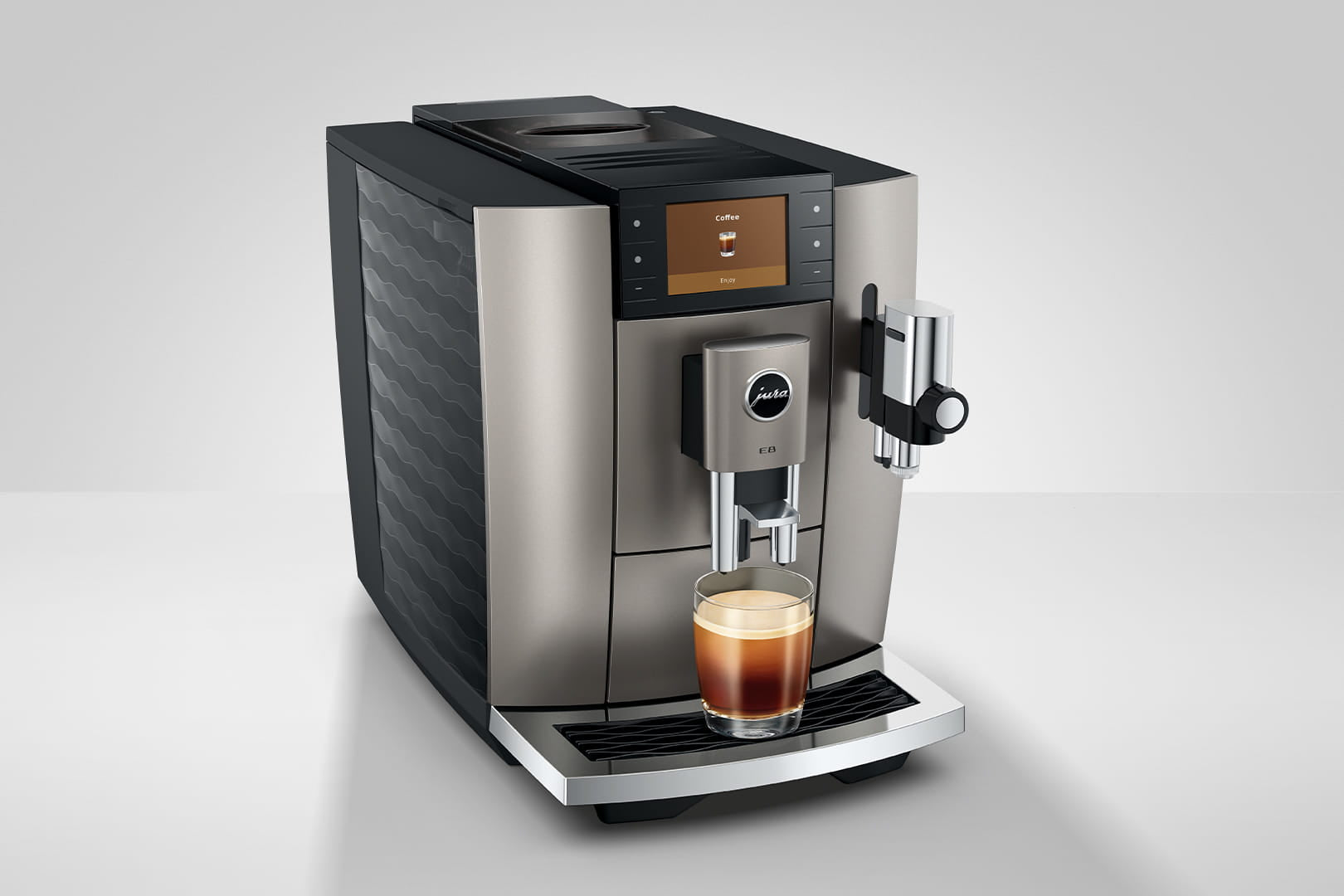 Jura E8 Midnight Silver (INTD) Bean-to-Cup Coffee Machine