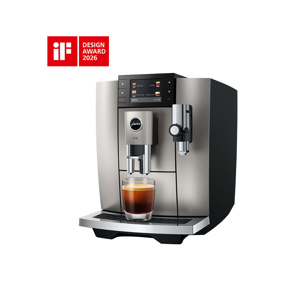 Jura E8 Midnight Silver (INTD) Bean-to-Cup Coffee Machine