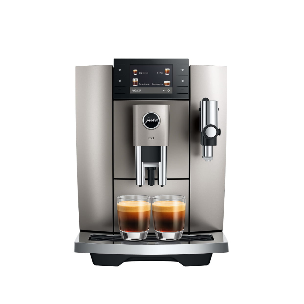 Jura E8 Midnight Silver (INTD) Bean-to-Cup Coffee Machine