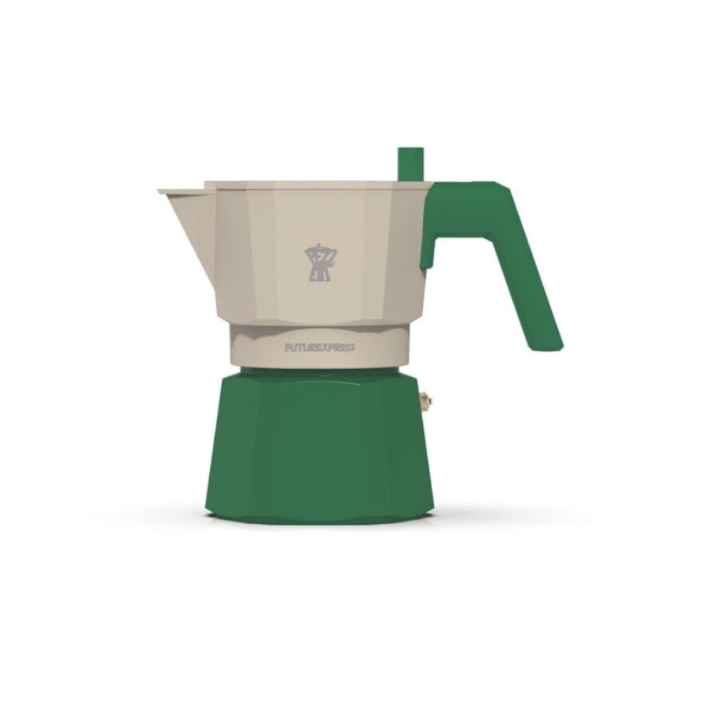 Pezzetti Futurexpress 3-cup Moka Pot Forest Green