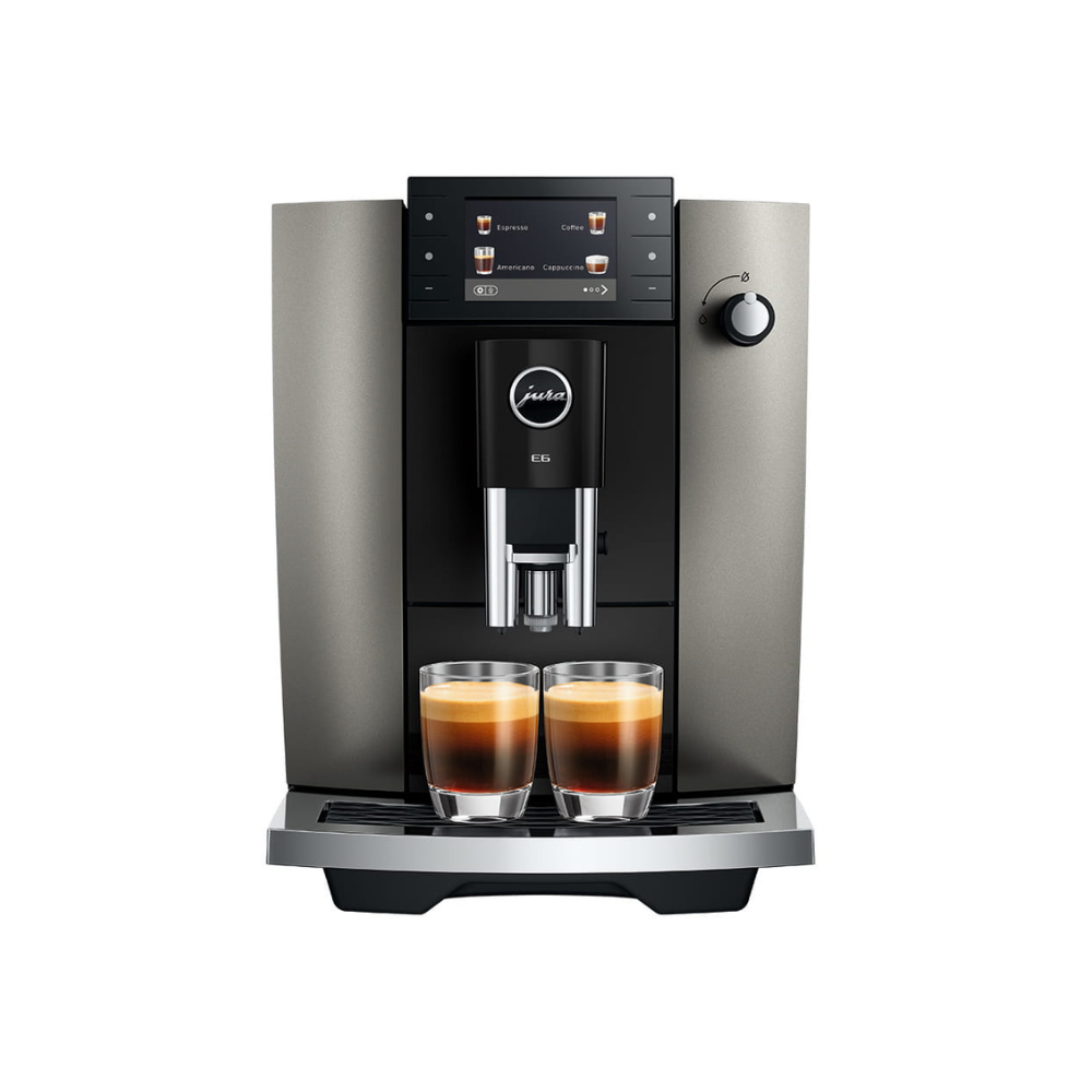 Jura E6 Dark Inox (UKD) Bean-to-Cup Coffee Machine