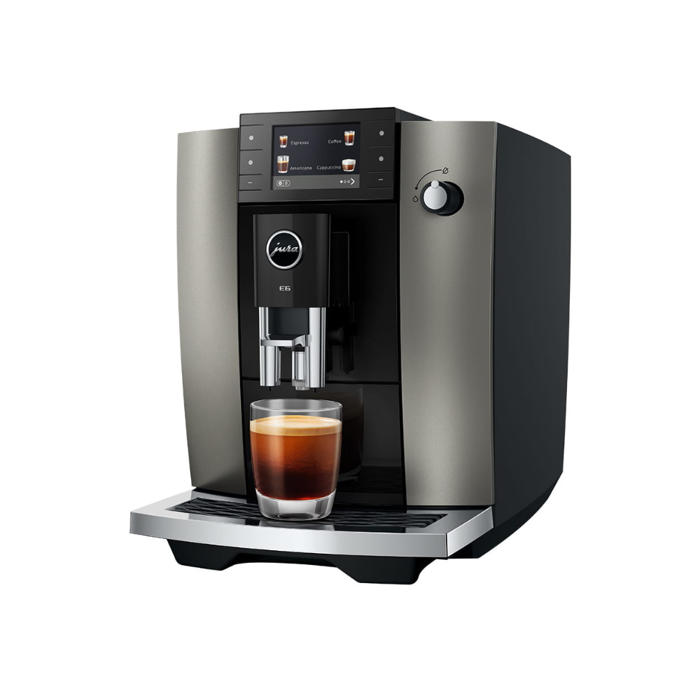Jura E6 Dark Inox (UKD) Bean-to-Cup Coffee Machine