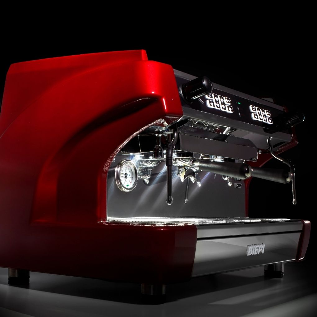 Biepi MC-1 Two Group Commercial Espresso Machine Red