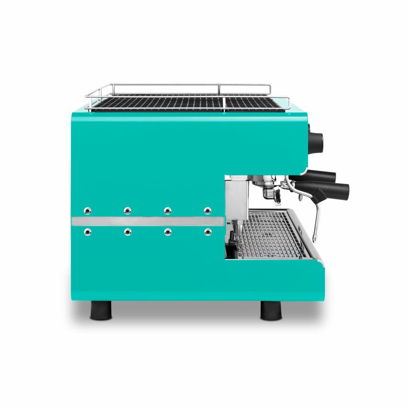 Iberital IB7 2 group traditional espresso machine tiffany blue