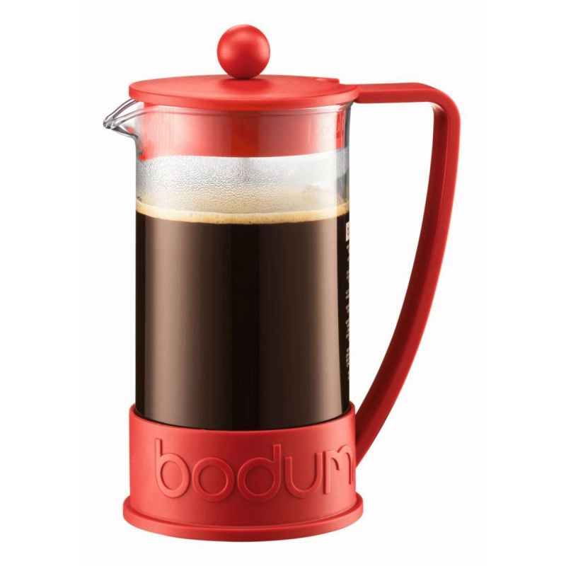 bodum brazil french press coffee maker red - 8 cup