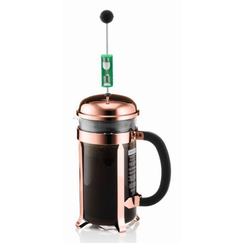 bodum chambord coffee maker - glass copper lid