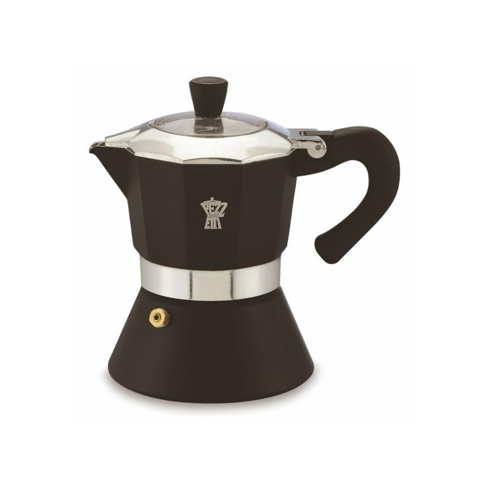 Pezzetti Bellexpress Aluminium Moka Pot Black - 3 cup