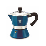 Pezzetti Bellexpress Aluminium Moka Pot Turquoise - 3 cup